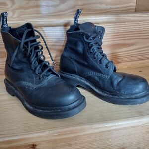 Dr. Martens Black Leather Women's Boots